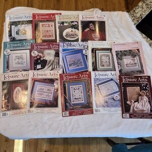 Leisure Arts the magazine 14 issues vintage Late 1990's cross stitch/crafts/home